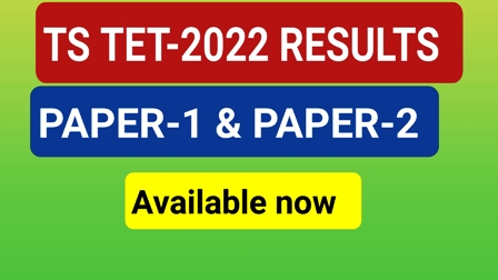 TS TET RESULTS-2022