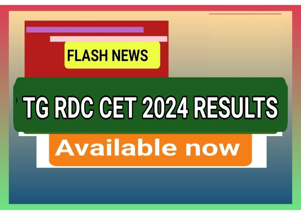 TGRDC CET 2024 RESULTS MS Badi