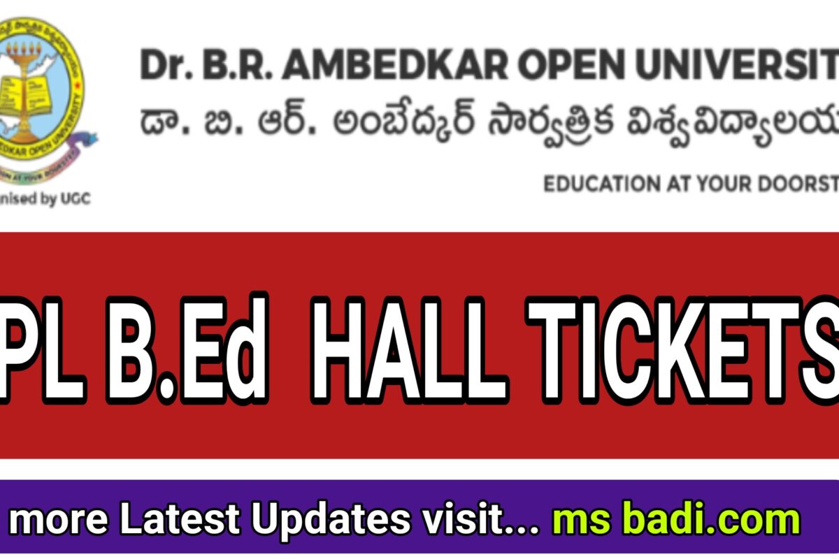 DOWNLOAD BRAOU SPL BED 2024 HALL TICKETS