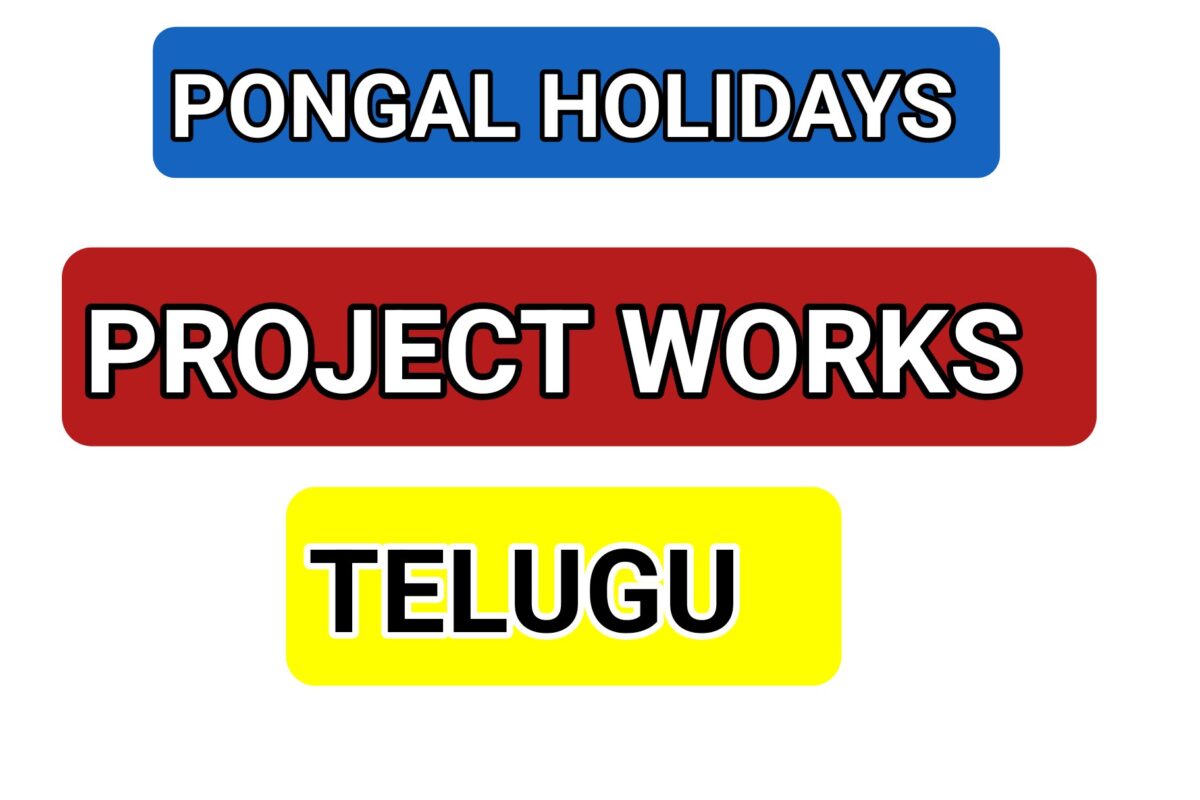 TELUGU PROJECT WORKS FOR PRIMARY LEVEL