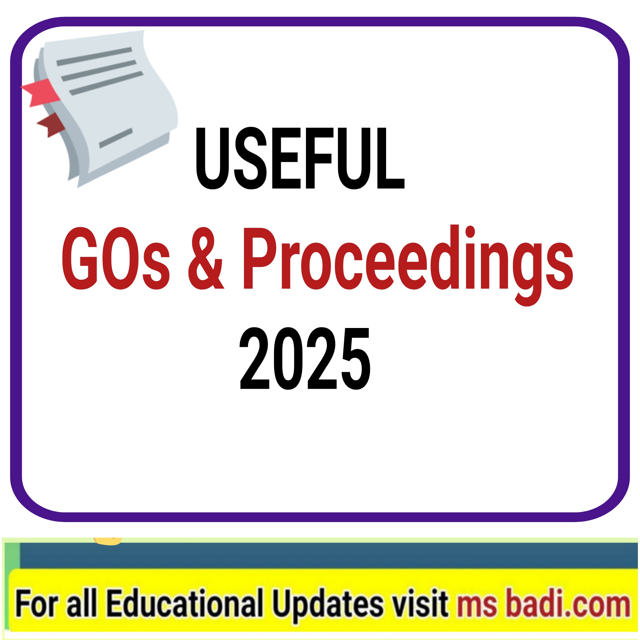 USEFUL GOS AND PROCEEDINGS