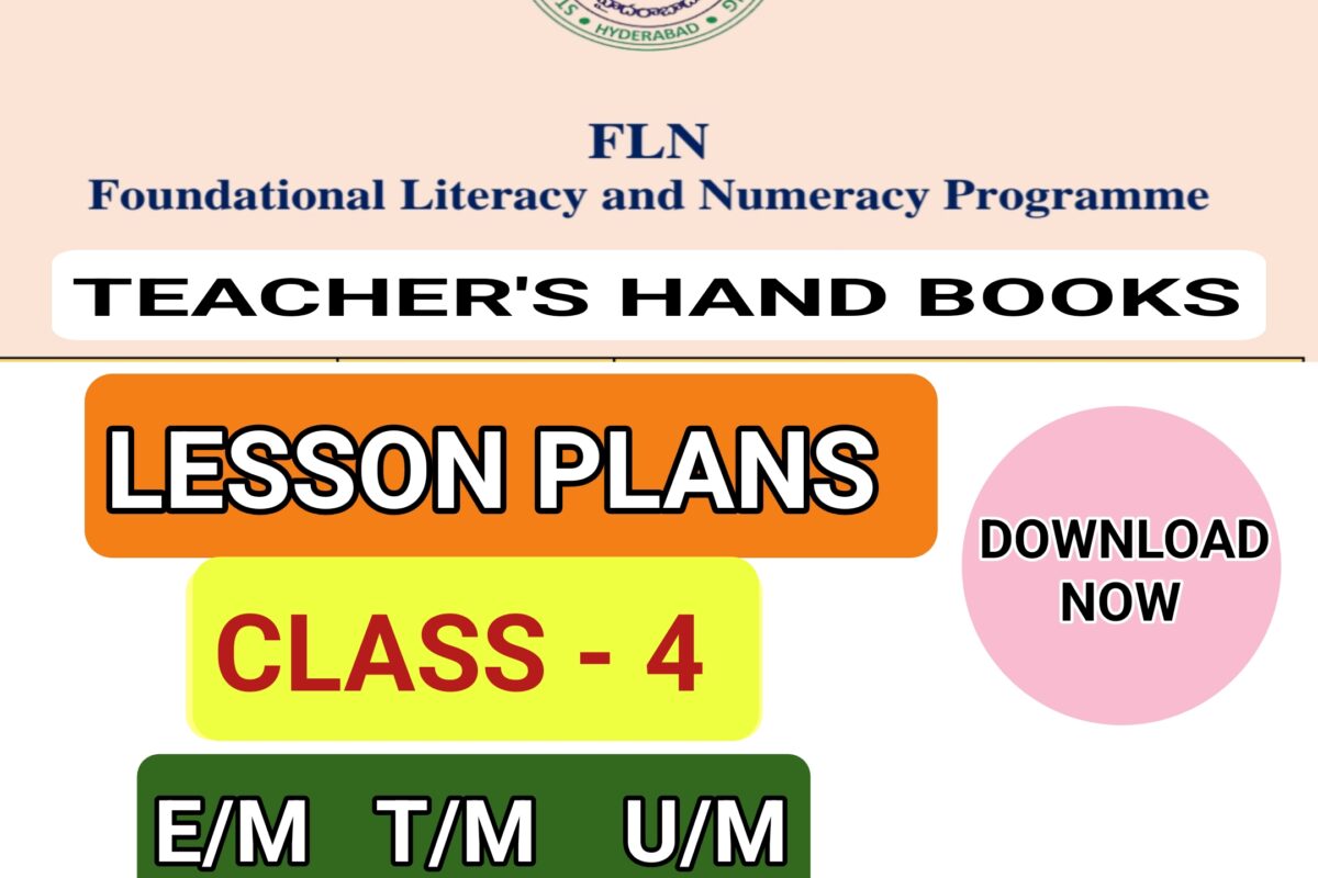 DOWNLOAD FLN LESSON PLANS TEACHER HAND BOOKS FOR CLASS 4