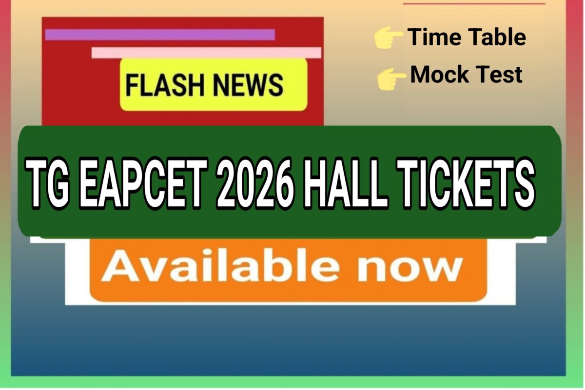 DOWNLOAD TG EAPCET 2026 HALL TICKETS
